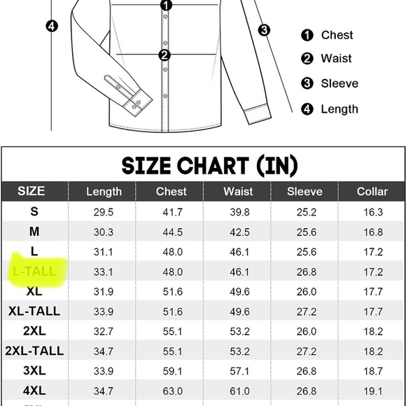 BRAND NEW NEVER WORN! Alimens & Gentle Men's Dress Shirt - Picture 4 of 4